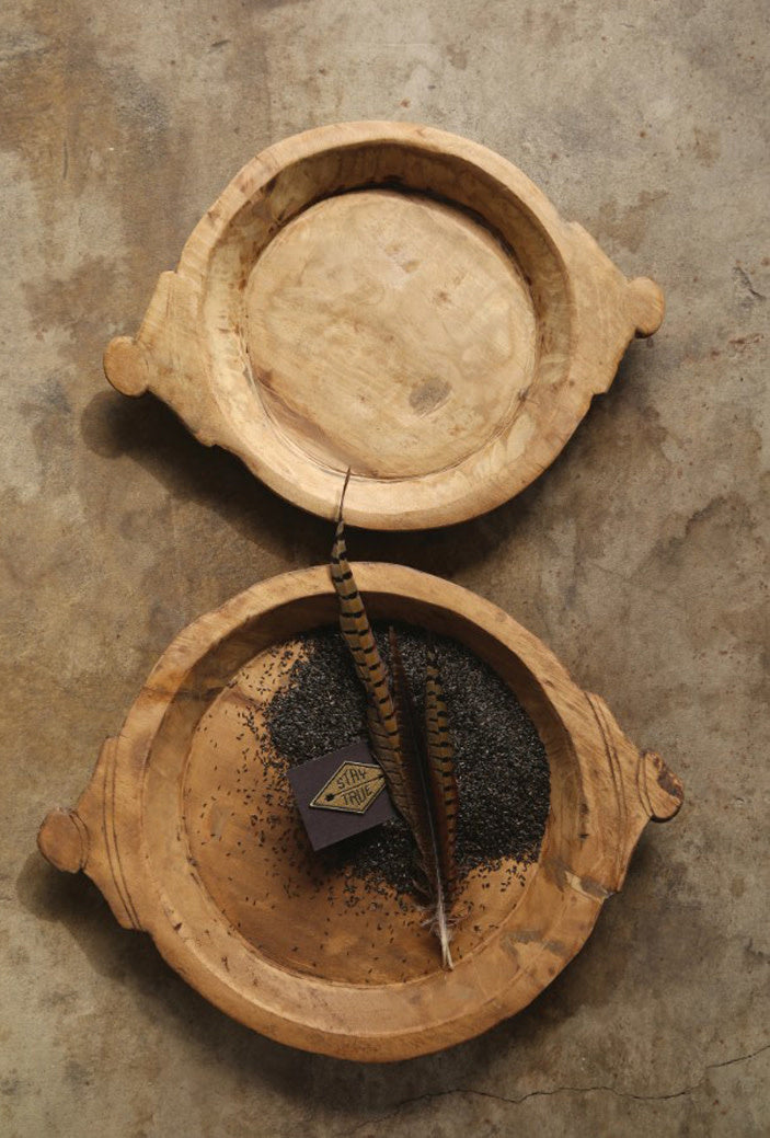 HandCarved Wood Bowl, Large