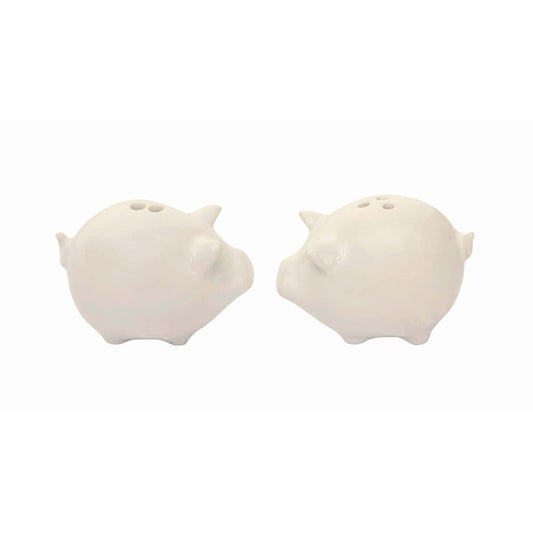 Stoneware Pigs Salt & Pepper