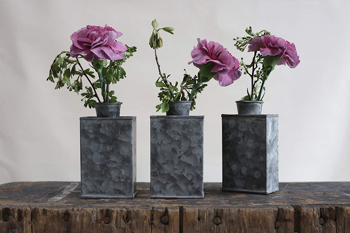 Galvanized Tin Test Tube Vase