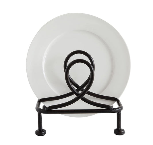 Black Plate Holder 9"