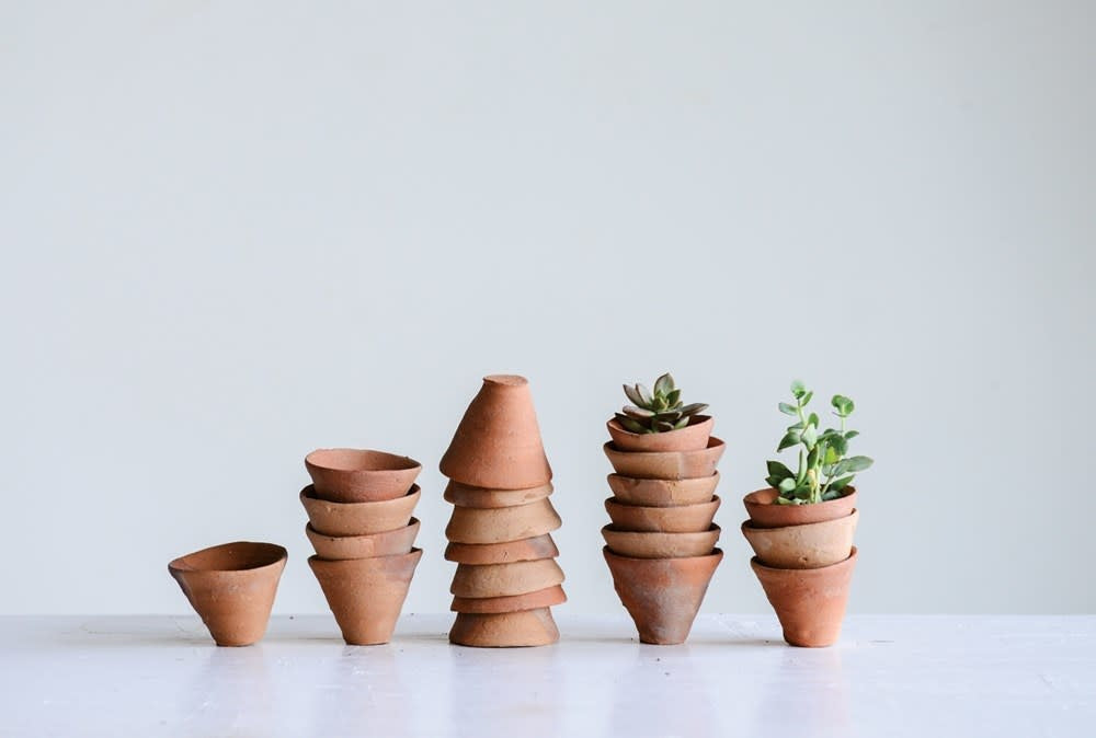 3" Terra-cotta Vase