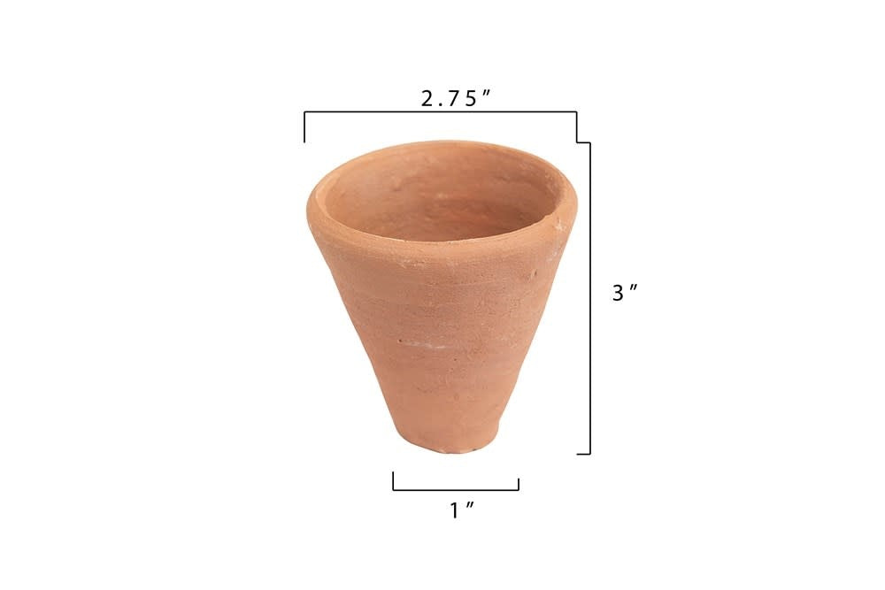 3" Terra-cotta Vase