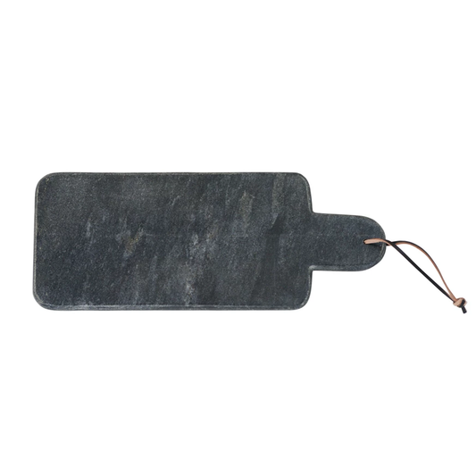 Black Long Marble Cheese Board 15"