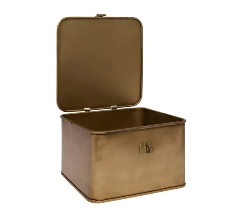 Large Brass Finish Box