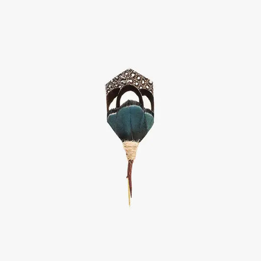 Brackish Deke Feather Lapel + Hat Pin