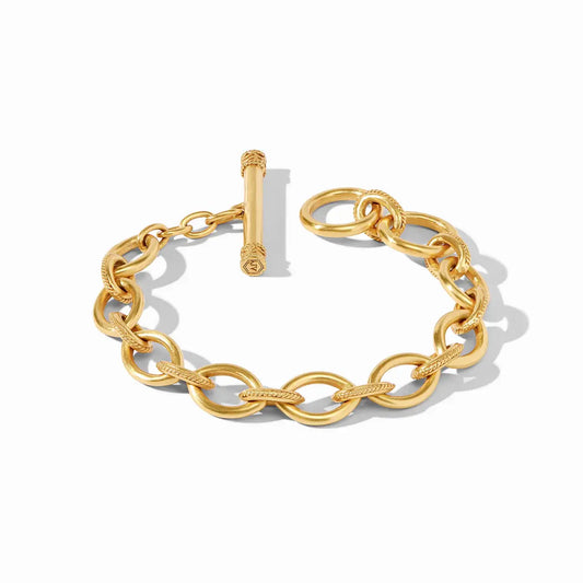 Delphine Link Bracelet | Gold