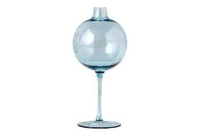 Denim Wine Glass Vase | 8.75in