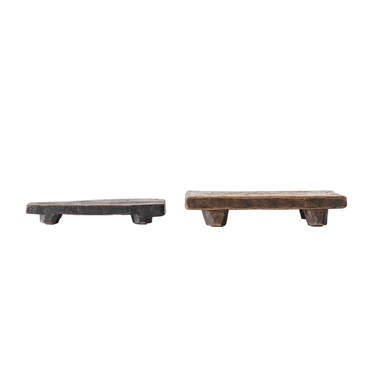 Found Decorative Wood Pedestal