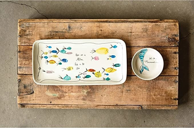 Stoneware Rectangle Platter