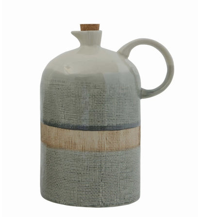 Ceramic Jug w/ Cork Stopper