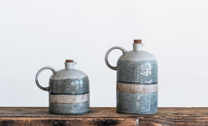 Ceramic Jug w/ Cork Stopper