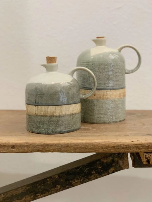 Ceramic Jug w/ Cork Stopper