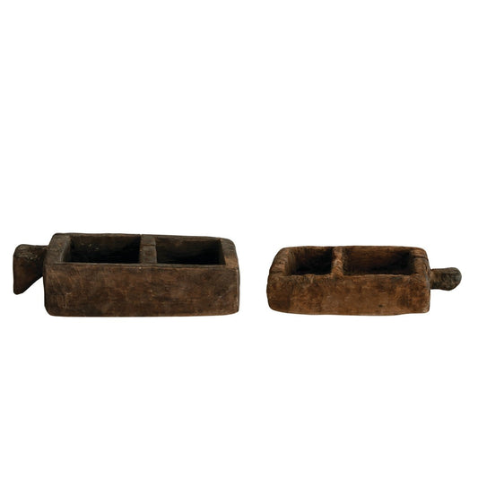 Found Decorative Wood Trug