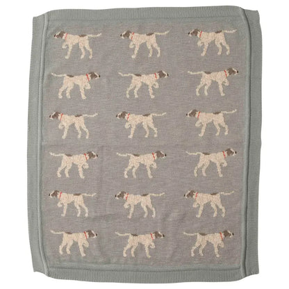 Knit Dog Baby Blanket