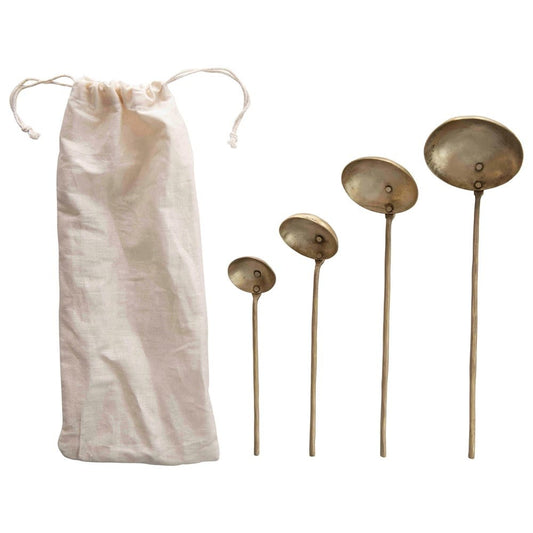 Brass Ladles Set/4