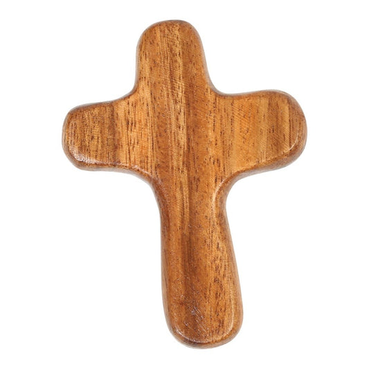 Acacia Wood Cross 3.75"