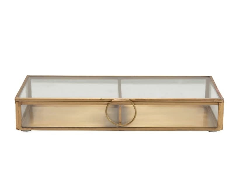 Brass + Glass Display Box | 9inx4in
