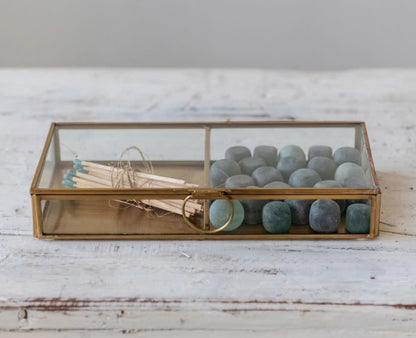 Brass + Glass Display Box | 9inx4in