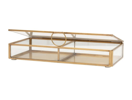 Brass + Glass Display Box | 9inx4in