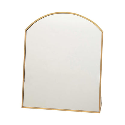 Mirror W/ Brass Standing Frame