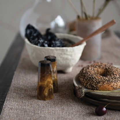 3.5" Horn Salt & Pepper Shaker Set