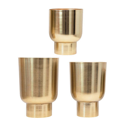 Gold Metal Planters