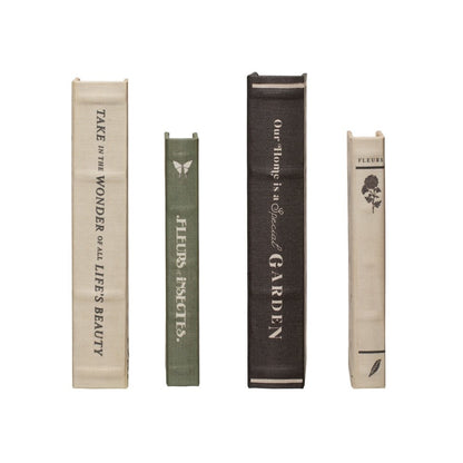 Garden Canvas Book Storage Box S/2