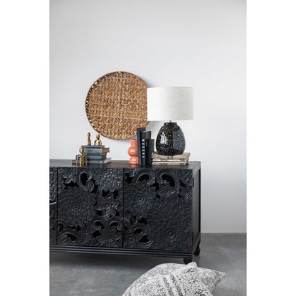 26" Round Rattan Tray