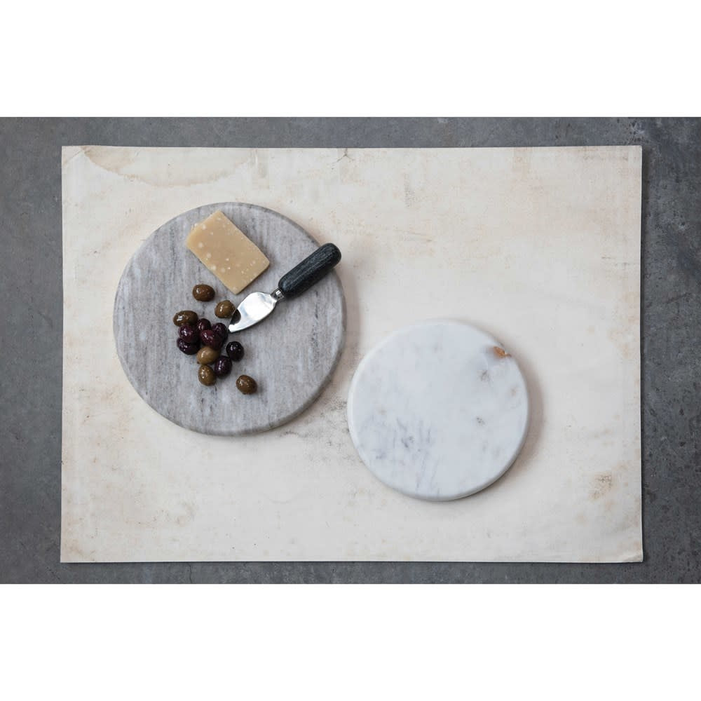 Gray/White Reversible Marble Cutting Board