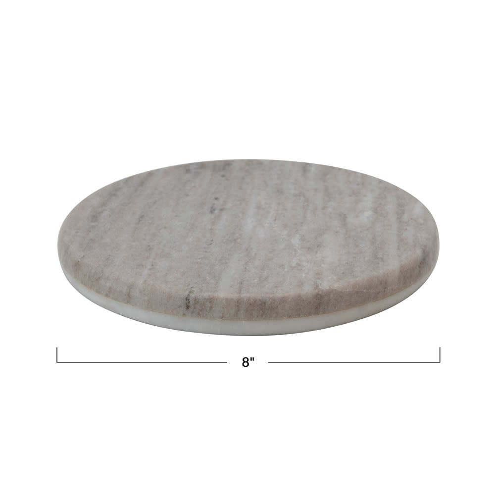 Gray/White Reversible Marble Cutting Board