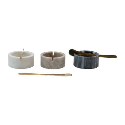 Marble Bowl w/ Knife