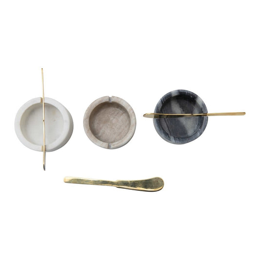 Marble Bowl w/ Knife
