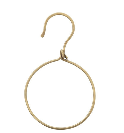 Metal Hook Ring | Brass Finish 5in