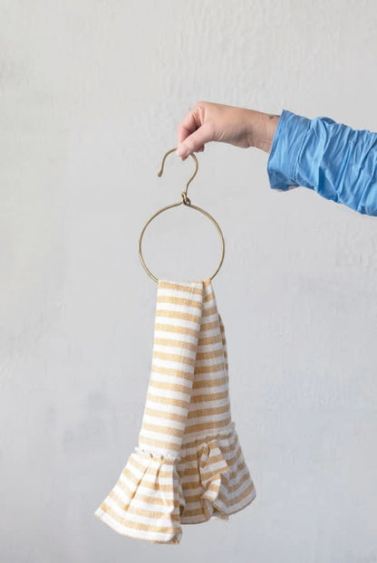 Metal Hook Ring | Brass Finish 5in