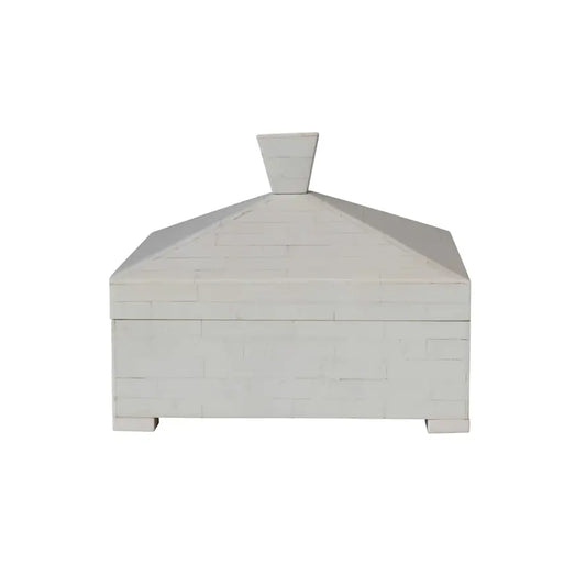 Pyramid Box | Ivory 8in
