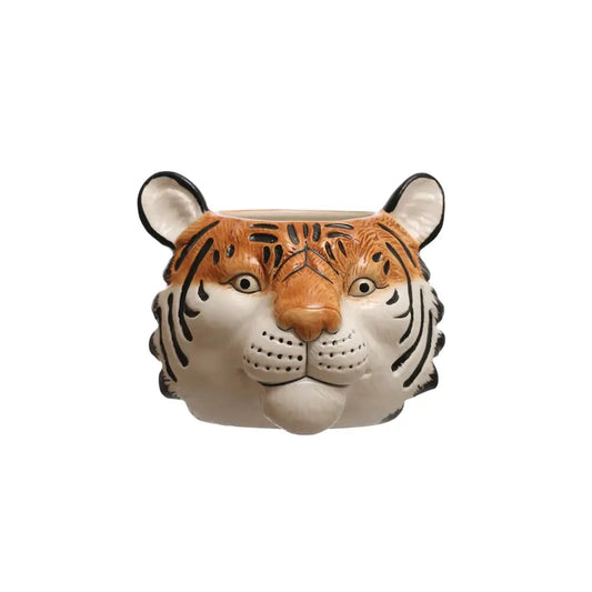 Tiger Head Planter | 5in