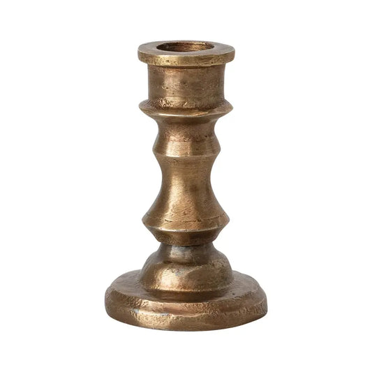 Antique Brass Candle Holder | 2.5in
