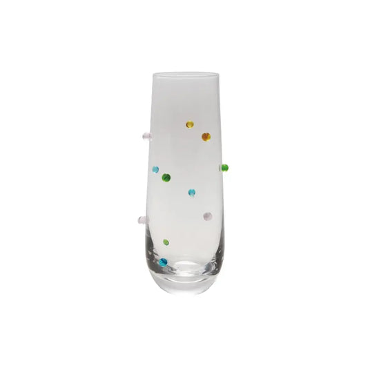 Handmade Raised Dot Drinking Glass | 10oz