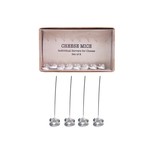 Vintage Mouse Cheese Picks |  Set of 8