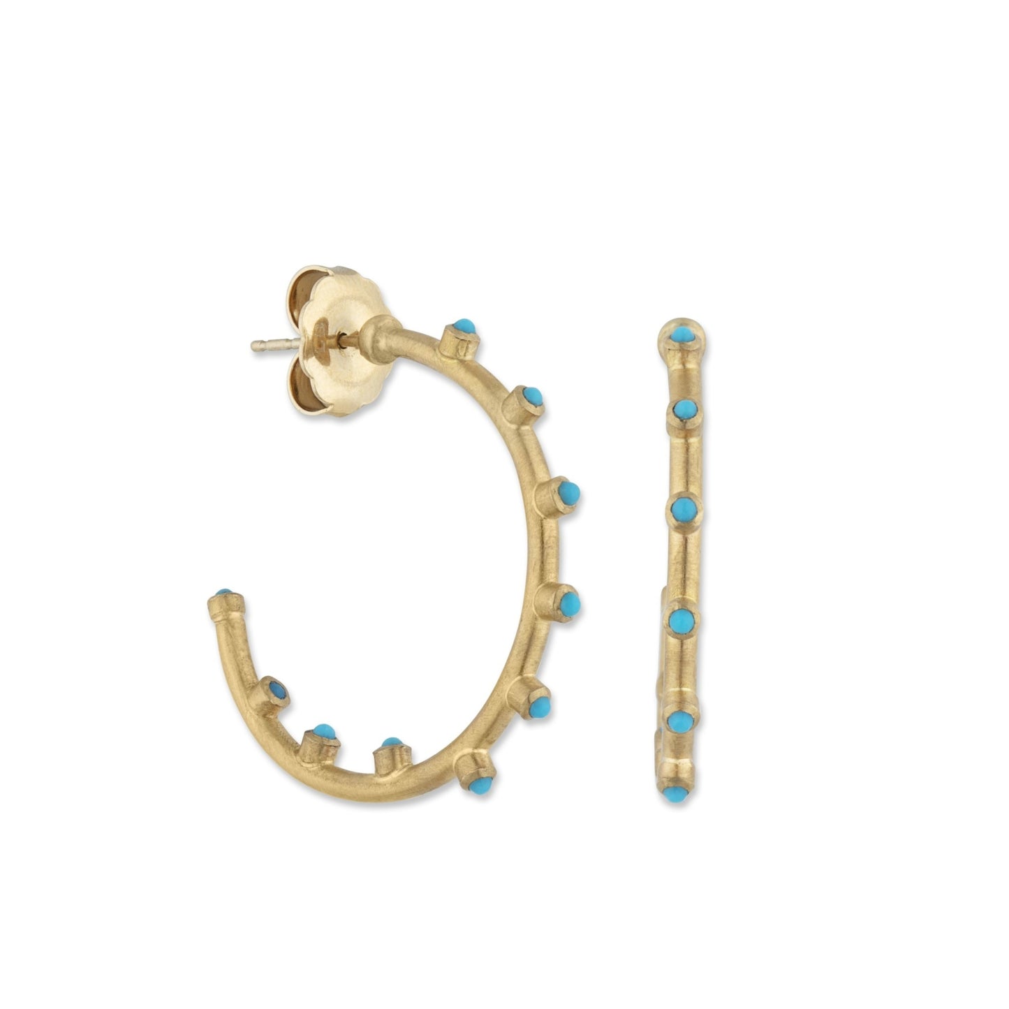Dima Turquoise Hoops