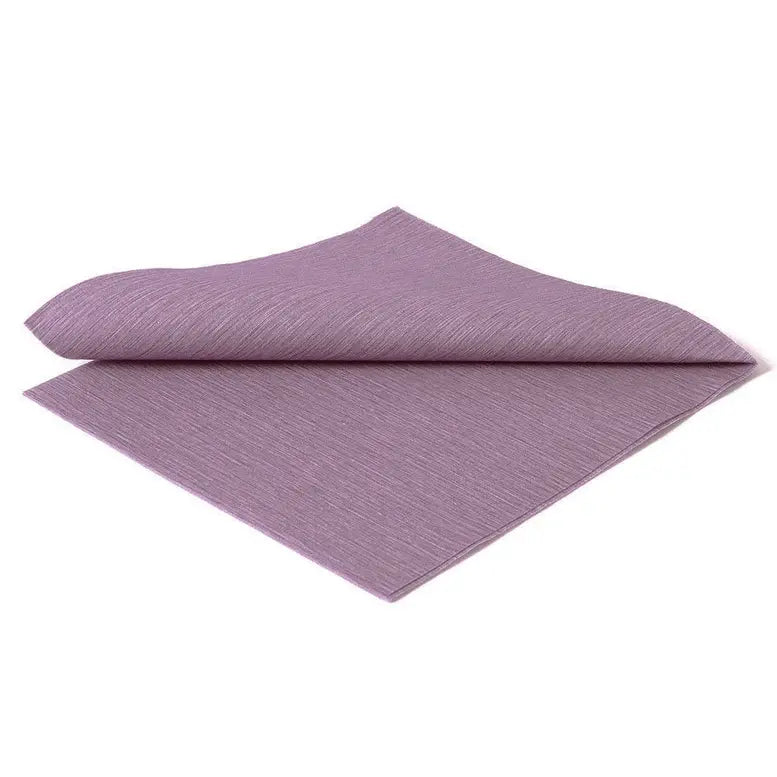 Deluxe Linen Feel Dinner Napkins | 25ct Aubergine