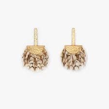 Brackish Annabelle Grecian Feather Earrings