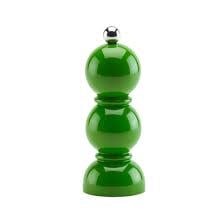 Mini Bobbin Wood Lacquer Salt or Pepper Mill Grinder | 5.5in Leaf