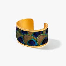 Brackish Mary Ann Wide Feather Cuff Bracelet
