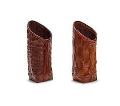 Woven Leather Eyeglass Holder