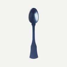 Sabre Paris Honorine Acrylic Demi-tasse Spoon | 4in Steel Blue