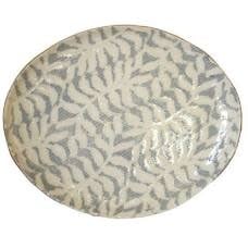 Terrafirma Ceramics Oval Platter | 11.5x9in Fern Opal