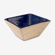 Terrafirma Ceramics Square Dip Bowl | 5x5in Solid Cobalt