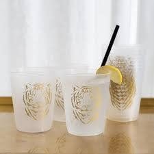 Tiger Frost Flex Plastic Cups | 16oz Set of 10