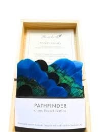 Brackish Pathfinder Feather Pocket Square